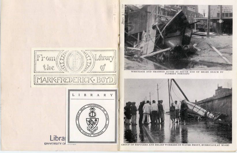 Florida Tornado pamphlet interior page