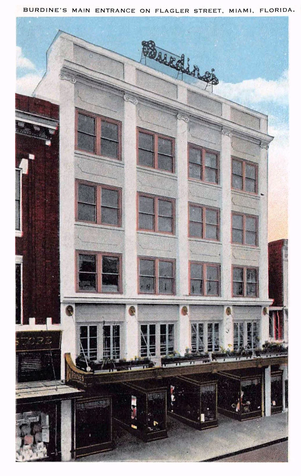 Burdine’s on Flagler Street · about 1920