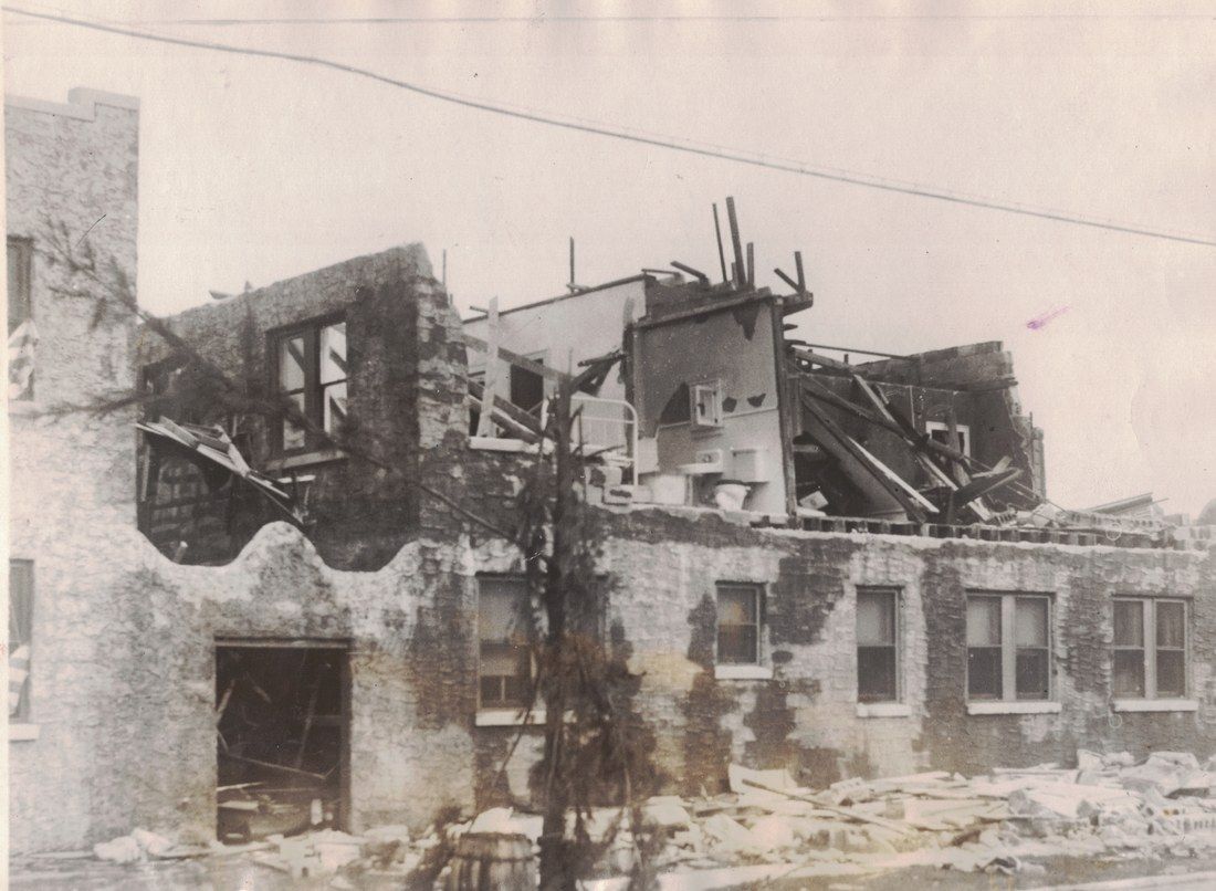 Street aftermath scene