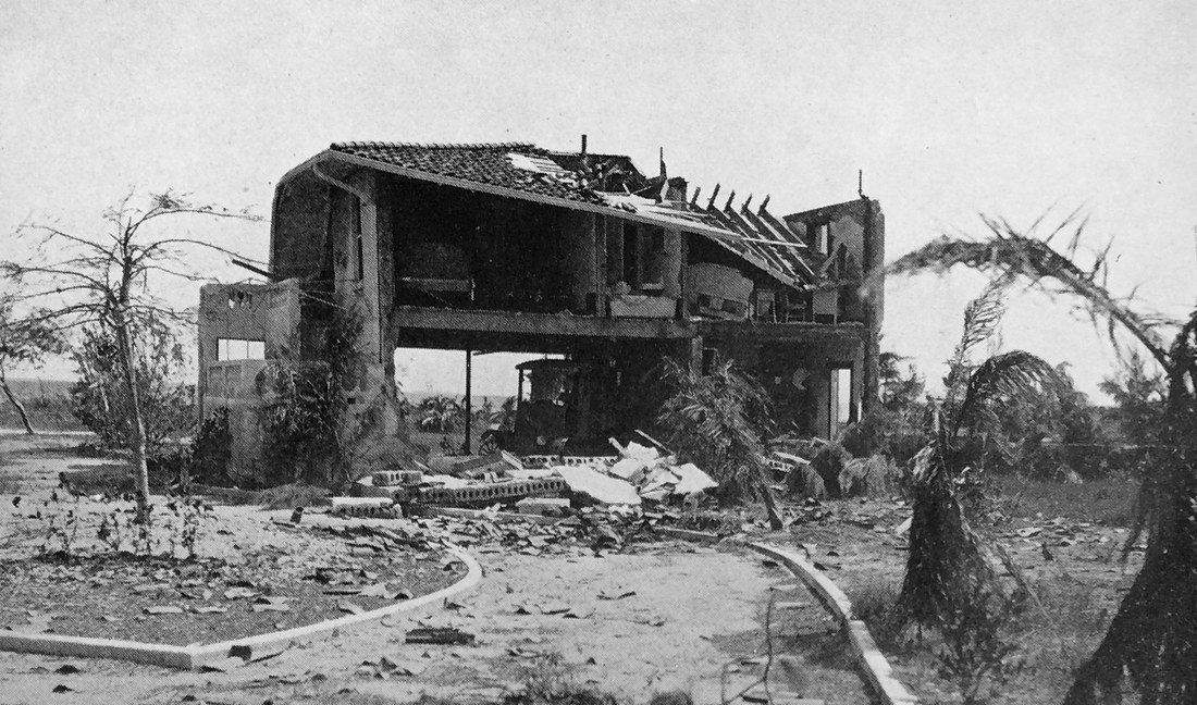 Damaged Miami Beach home