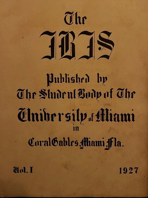 University of Miami Ibis yearbook image preview