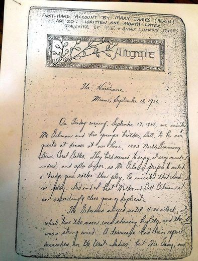 Mary James first-hand account