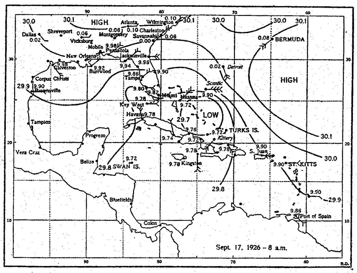 Synoptic analysis — September 17, 1926